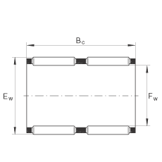 滾針及保持架組件 K39X44X26-ZW, 根據 DIN 5405-1/ ISO 3030 標準，雙列