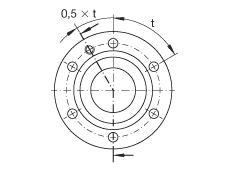 推力角接觸球軸承 ZKLF1560-2RS, 雙向，螺釘安裝，兩側唇密封