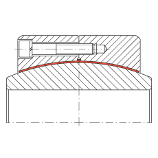 大的關(guān)節(jié)軸承 GE850-DW-2RS2, 根據(jù) DIN ISO 12 240-1 標(biāo)準(zhǔn), 免維護(hù)，兩側(cè)密封