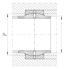 關(guān)節(jié)軸承 GE20-LO, 根據(jù) DIN ISO 12 240-1 標(biāo)準(zhǔn)，需維護(hù)